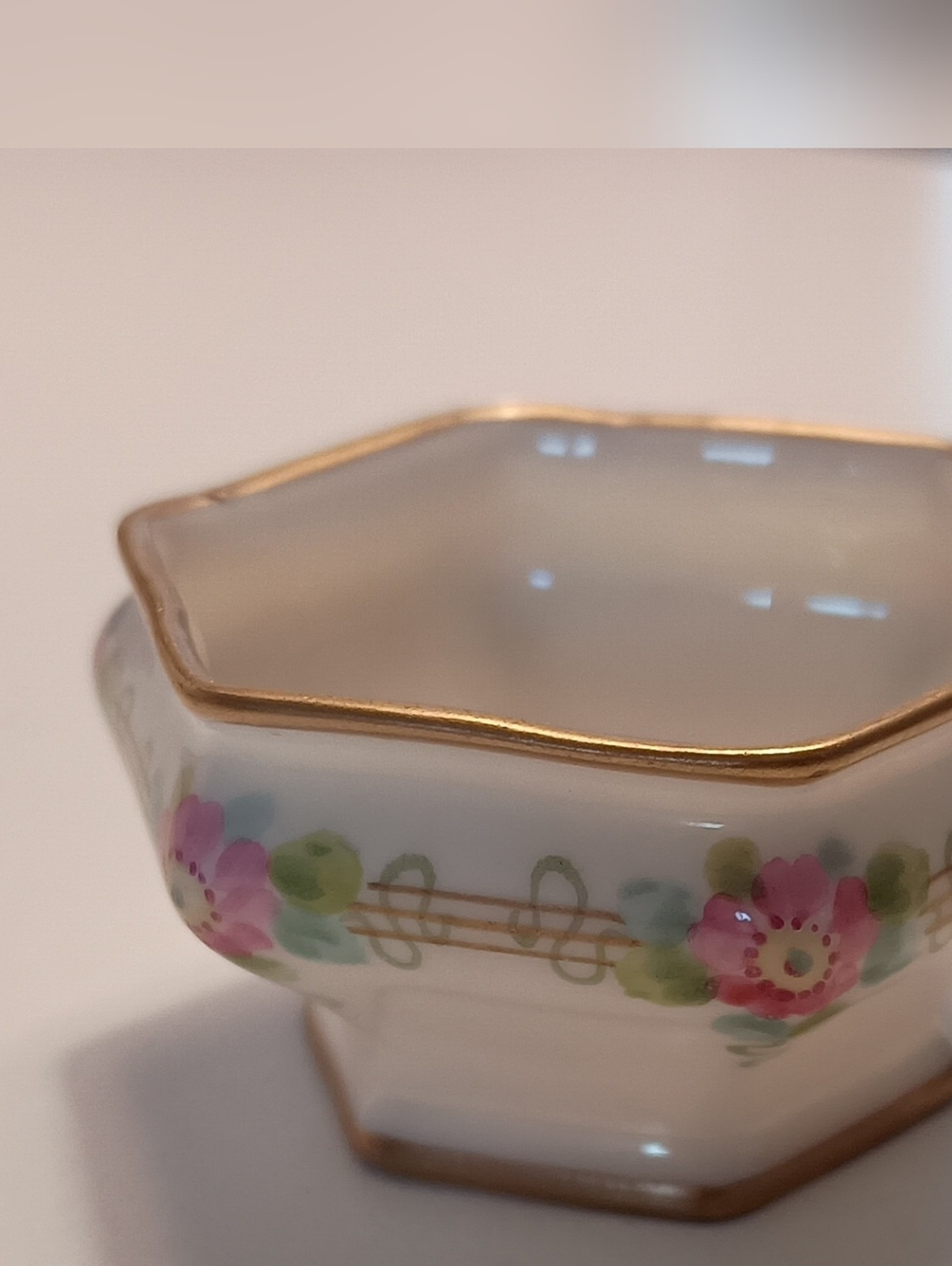 3/$15. Petite Lenox Hexagonal Porcelain Salt Dish